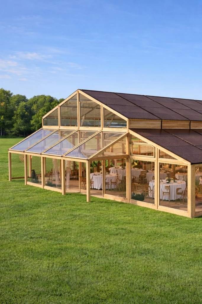 ruck Hall | Large Timber Event Structure UK for Festivals & Events
